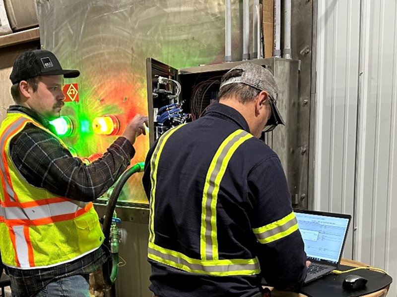 Barr engineers perform startup and commissioning tasks at an industrial facility.
