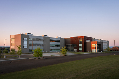Exterior view of Barr's new office in Bismarck, North Dakota.