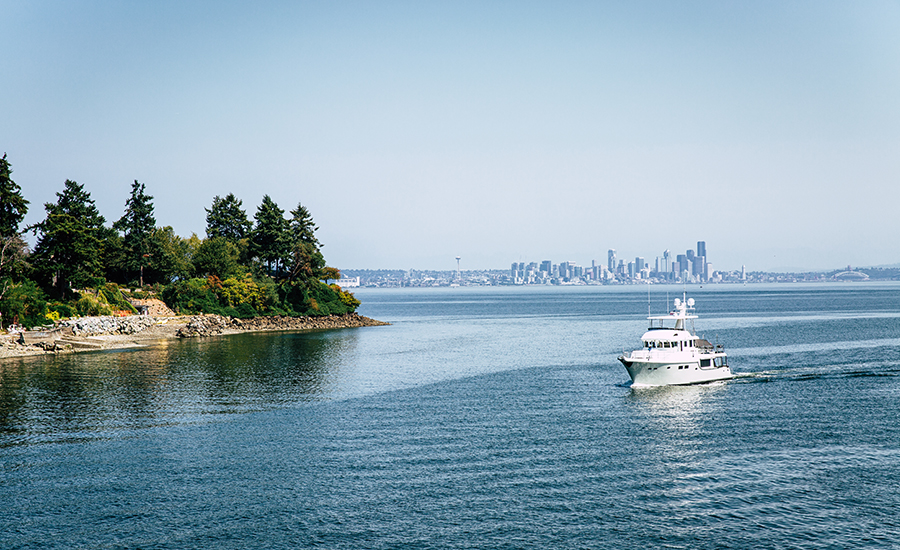 Bainbridge Island and the Puget Sound panorama