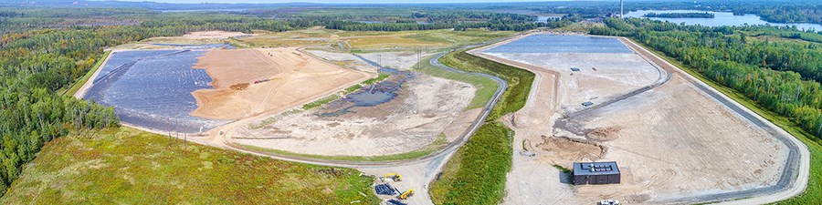 CCR surface impoundment at Minnesota Power’s Laskin Energy Center.