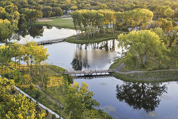 Barr seized opportunities to enhance biodiversity surrounding Weber Park (shown here) and improve its amenities.